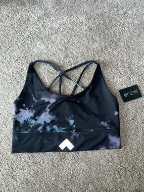 Onzie x Tonal Sacred
Strappy Sports Bra Black Tie
Dye - Size XL - NWT
